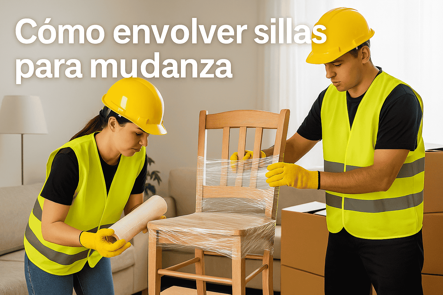 Aprende cómo envolver sillas para mudanza y evitar daños. Guía en 10 pasos para protegerlas en el traslado o guardado en bodega. AMC bodegas