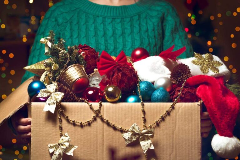 como guardar las cosas de navidad