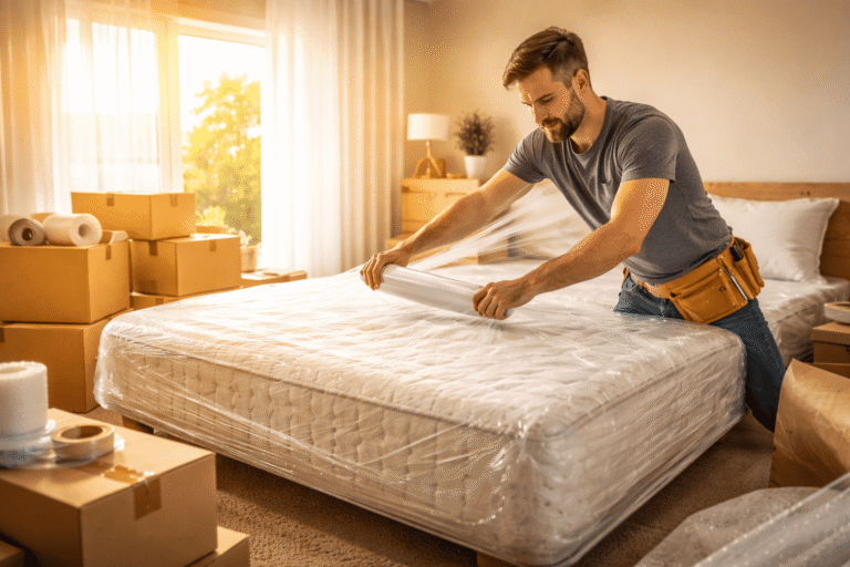 Aprende cómo embalar una cama paso a paso para tu mudanza. Protege colchón y base sin estrés y ahorra espacio con estos consejos.