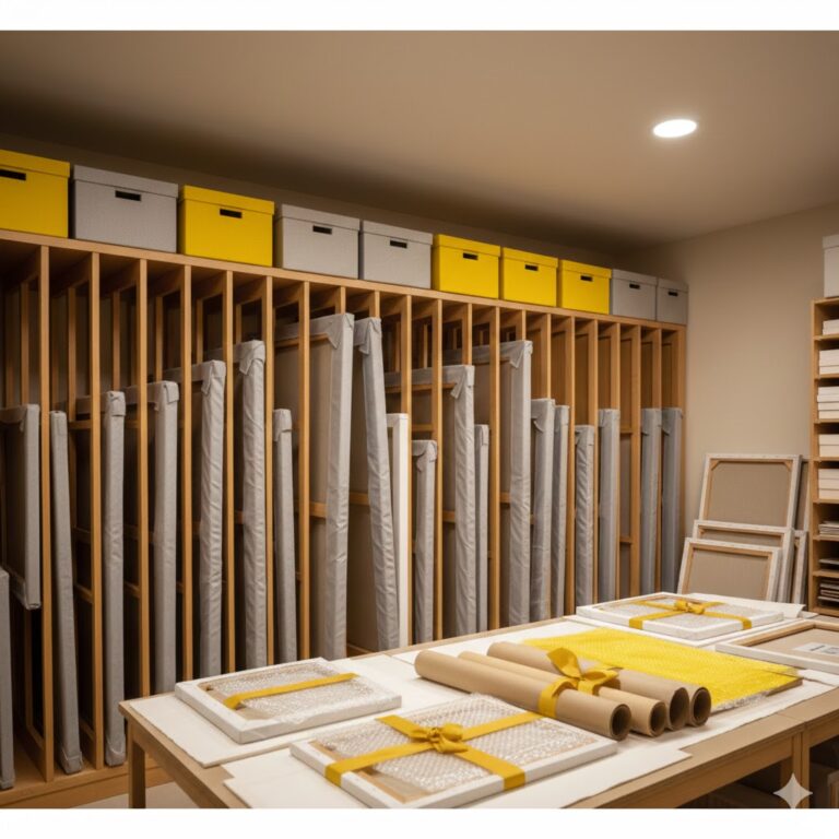 Cómo guardar cuadros sin que se rayen - AMC Bodegas